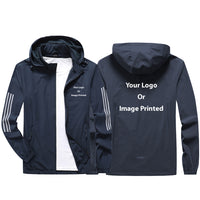 Thumbnail for Double Side Your Custom Logos Design Sport & Running Jackets