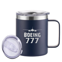 Thumbnail for Boeing 777 & Plane Designed Stainless Steel Laser Engraved Mugs