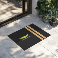 Thumbnail for Your Custom Name or Text & Golden Epaulettes (2 Lines) Designed Door Mats