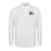 Thumbnail for Airbus A380 & GP7000 Engine Designed Long Sleeve Polo T-Shirts