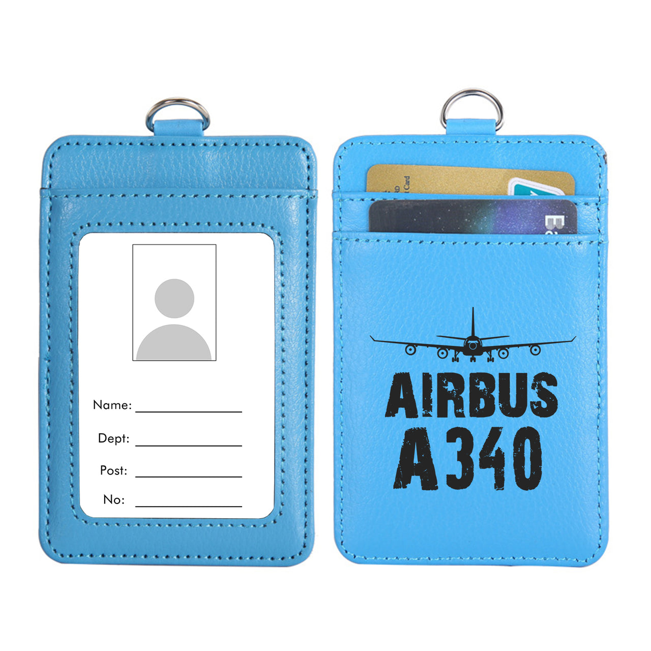 Airbus A340 & Plane Designed ID Card Holder