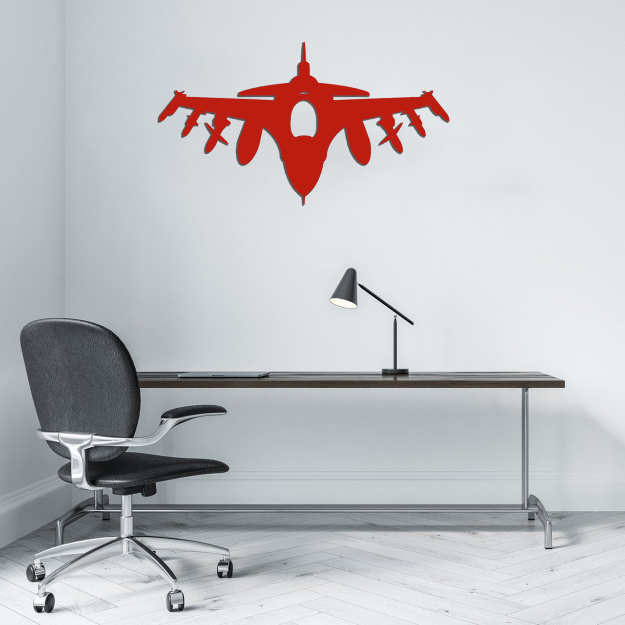 Fighter Jet 16 Silhouette Designed Wall Metal Signs