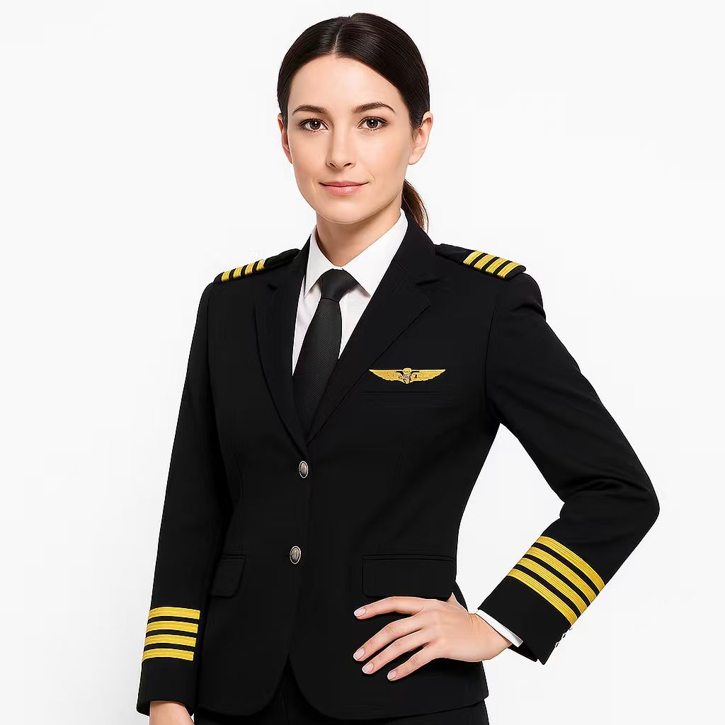 4 Lines "WOMEN" Airline Pilot Full Set