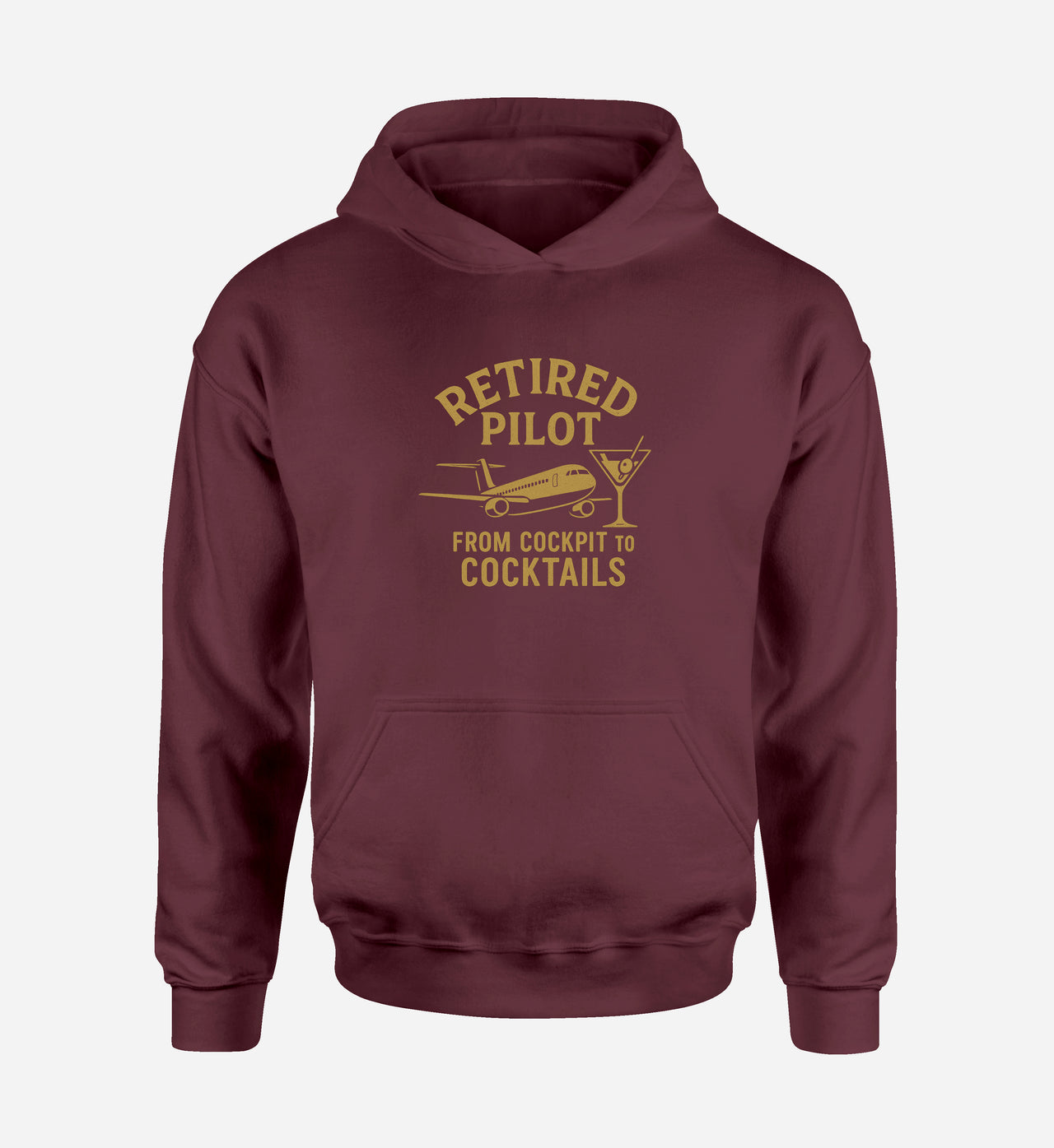 Retired Pilot & Coctails Designed Hoodies