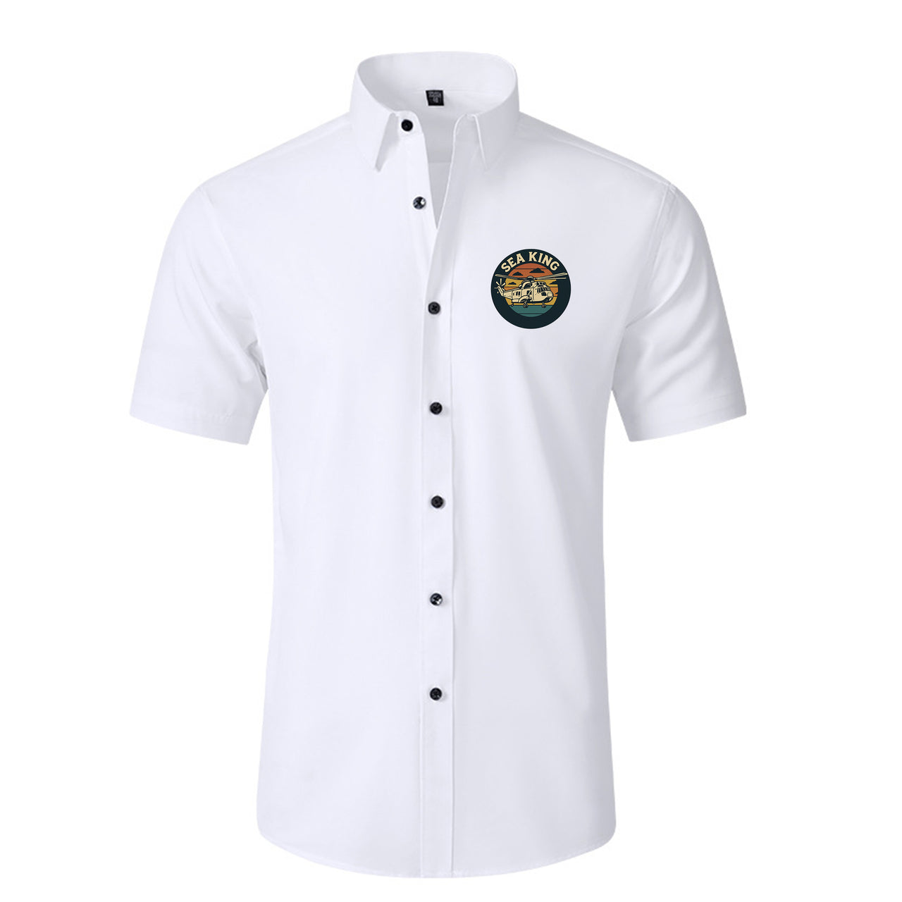 Sea King Helicopter Designed Short Sleeve Shirts
