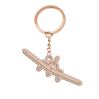 Thumbnail for Piper PA28 Silhouette Plane Designed Hollow Key Chains