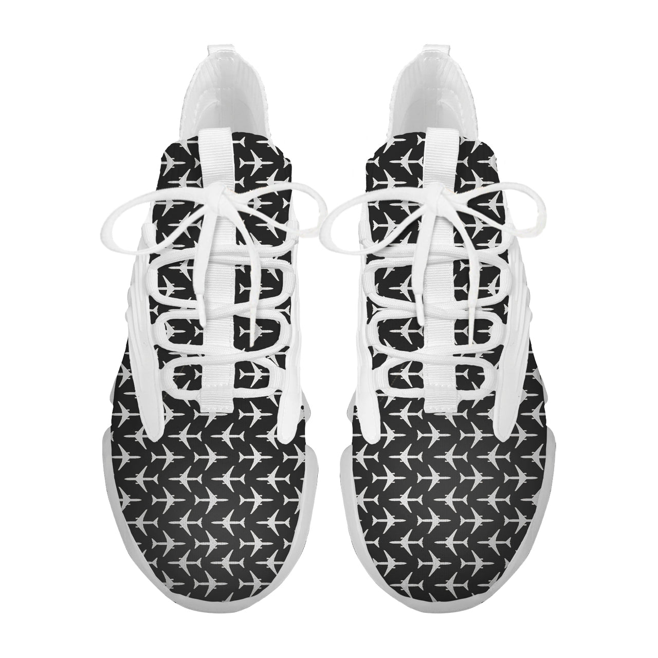 Perfectly Sized Seamless Airplanes Black Designed Fashion Running Shoes