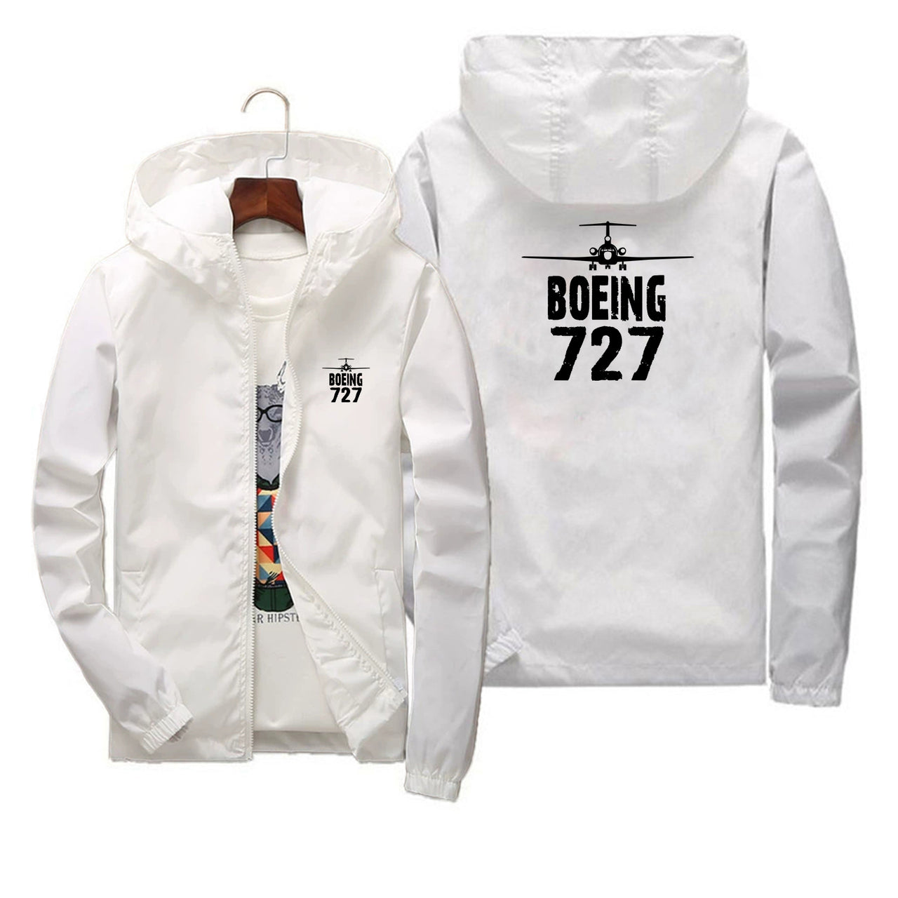 Boeing 727 & Plane Designed Thin Windbreaker Jackets - view 4
