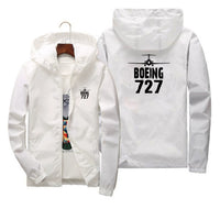 Thumbnail for Boeing 727 & Plane Designed Thin Windbreaker Jackets - view 4
