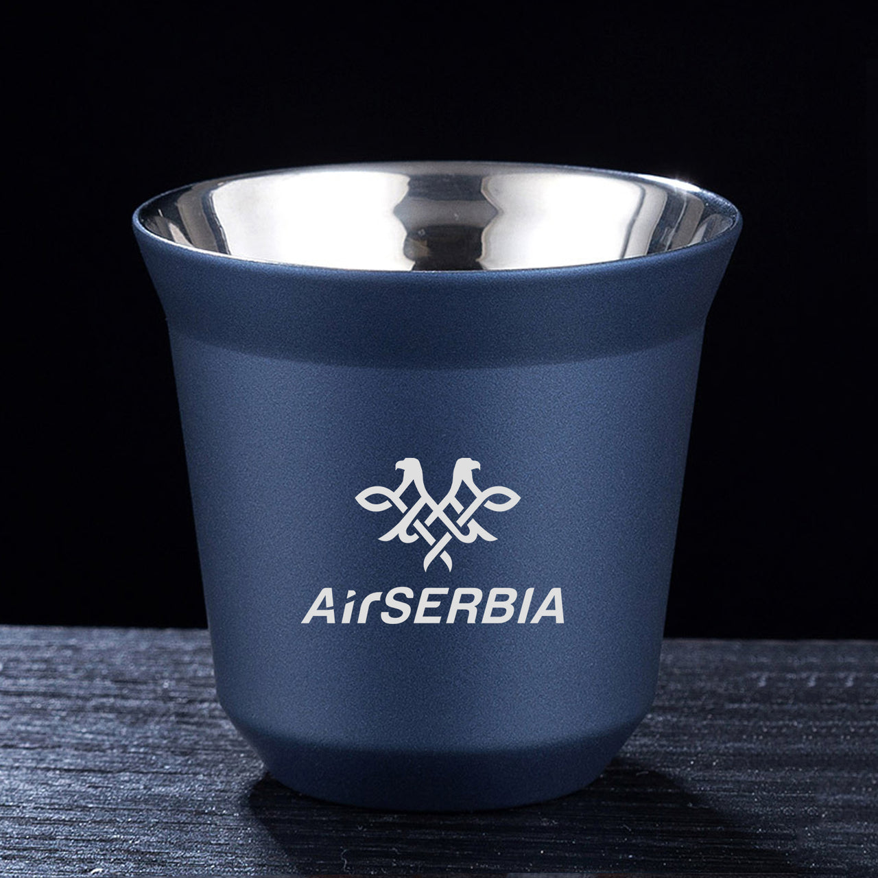 Air Serbia Airlines Designed Double Wall Stainless Steel Coffee Mugs