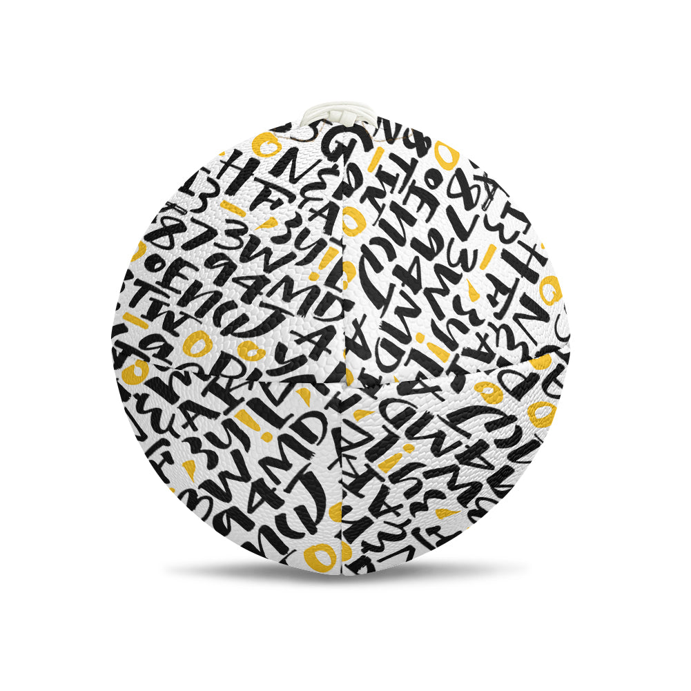 Mixed Letters Designed Rugby