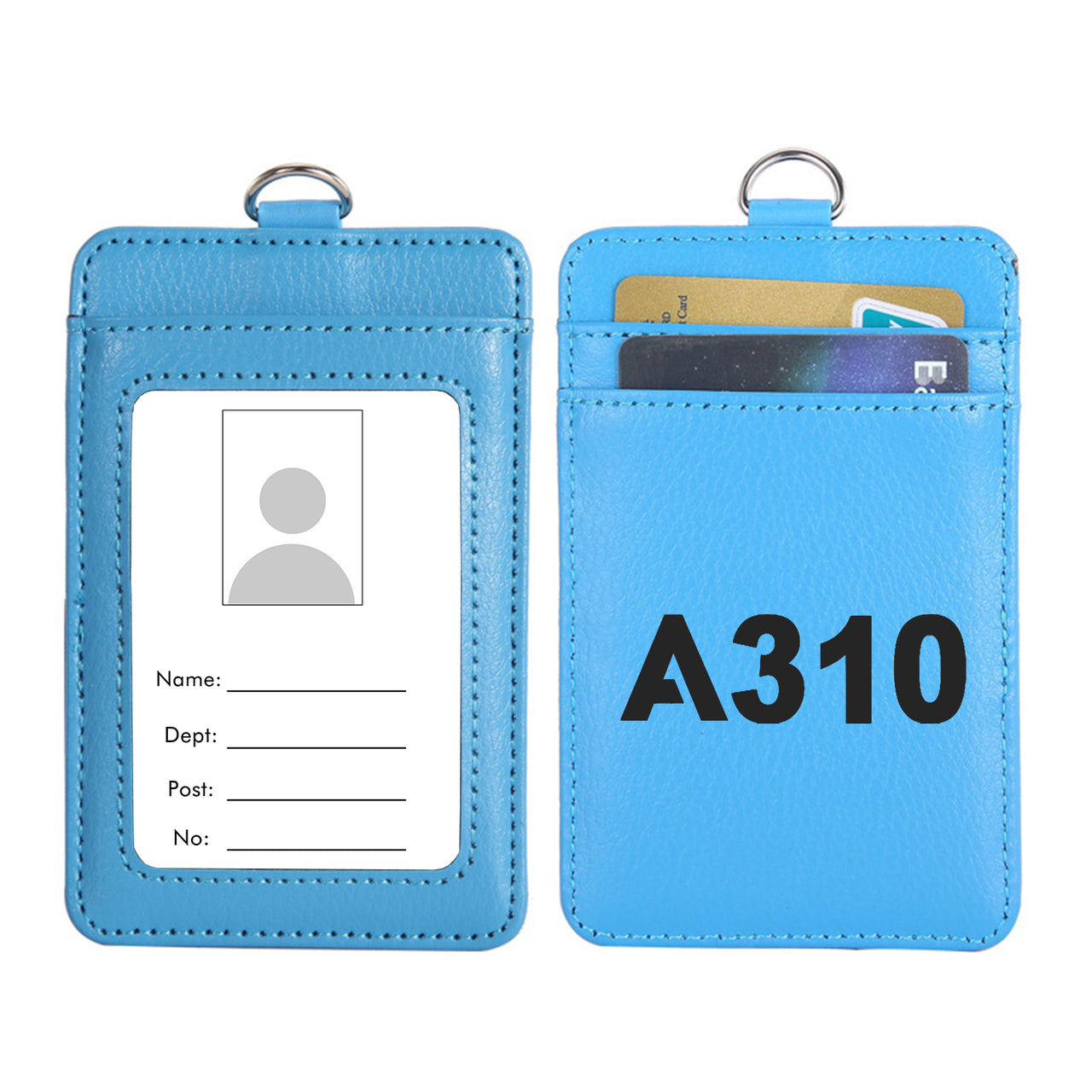 A310 Flat Text Designed ID Card Holder