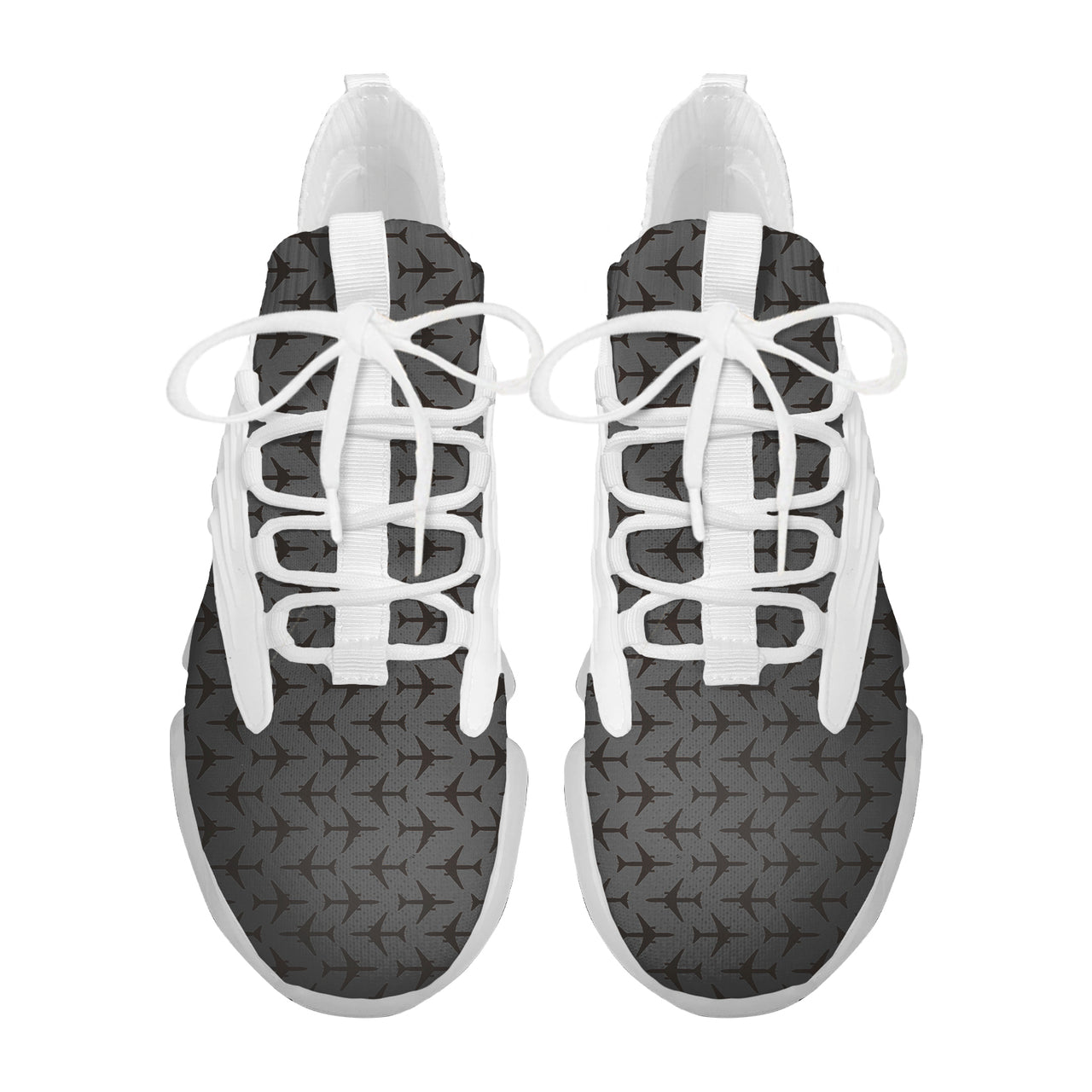 Perfectly Sized Seamless Airplanes Gray Designed Fashion Running Shoes