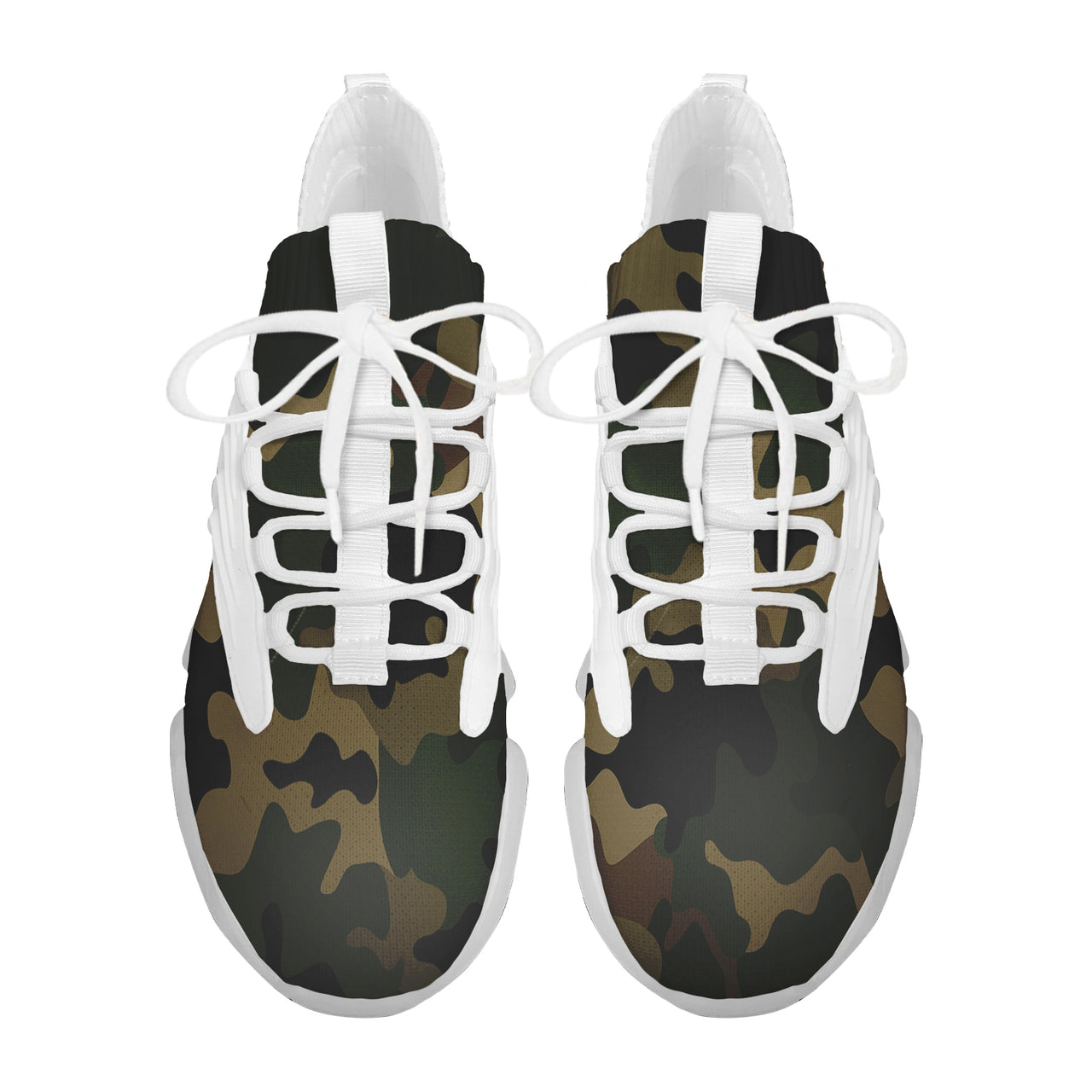 Military Camouflage Army Green Designed Fashion Running Shoes