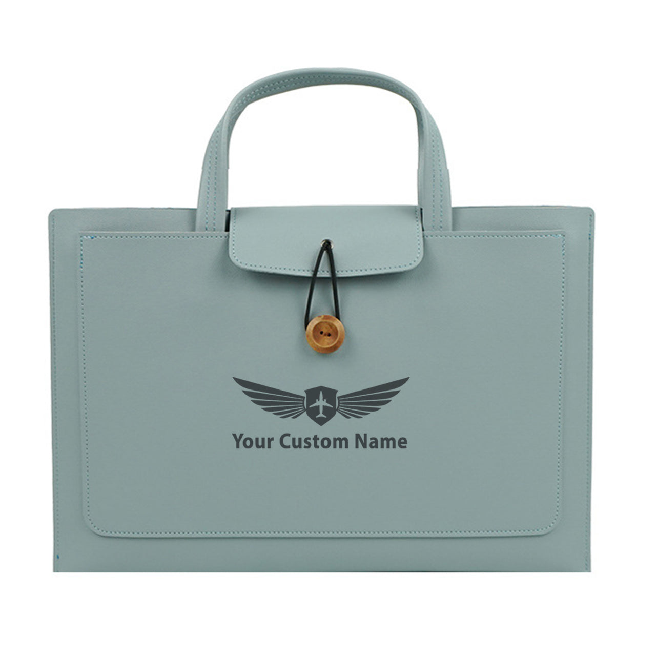 Your Custom Name Design Lightweight Laptop Bag Large Capacity Business Bag