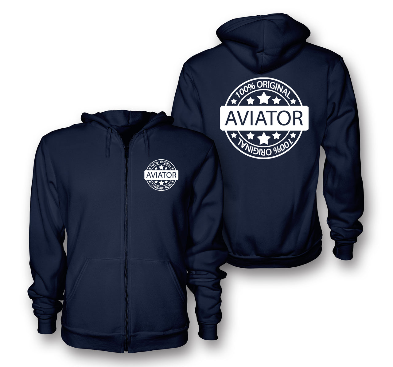 %100 Original Aviator Designed Zipped Hoodies