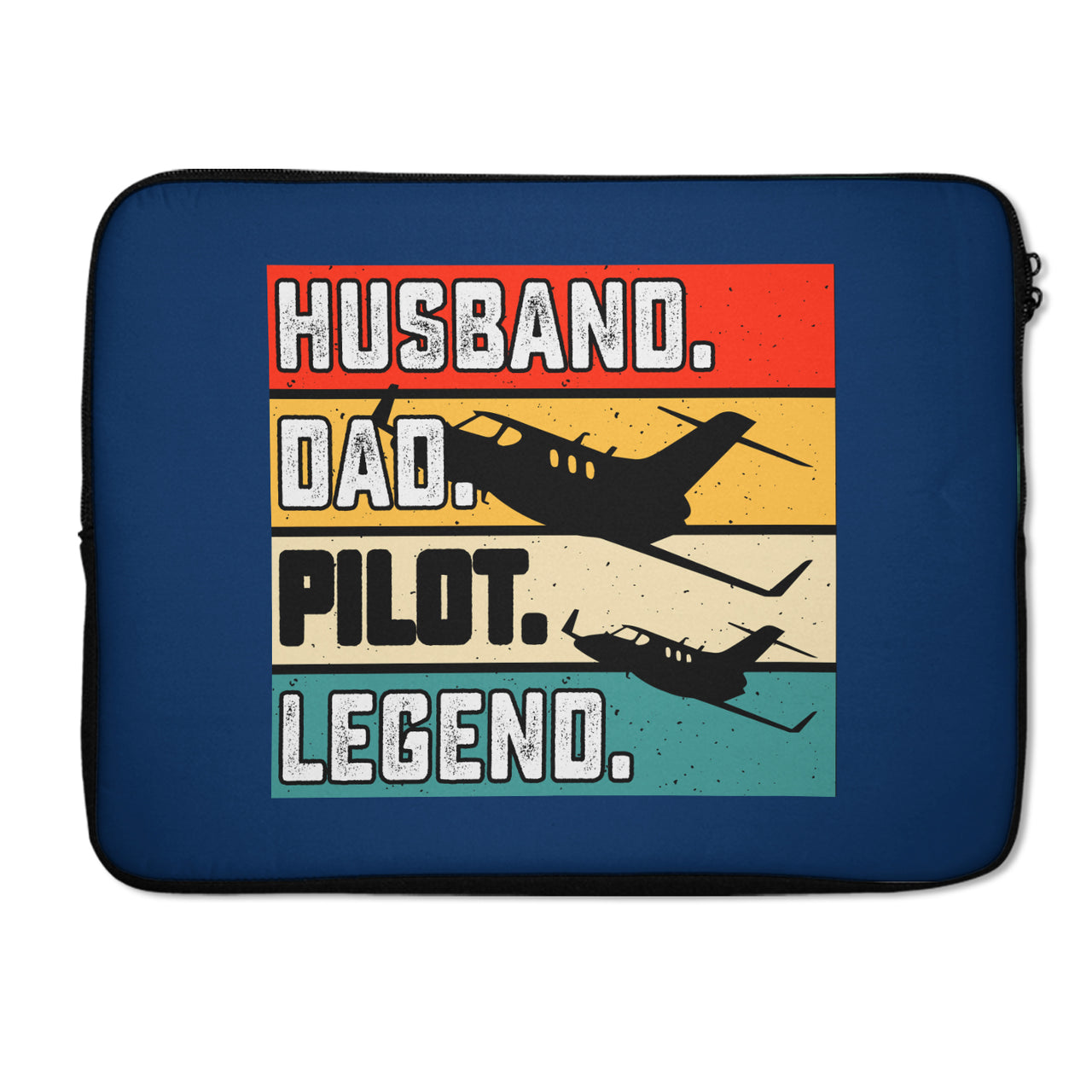Husband & Dad & Pilot & Legend Designed Laptop & Tablet Cases