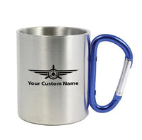 Thumbnail for Custom Name (Badge 3) Designed Stainless Steel Outdoors Mugs