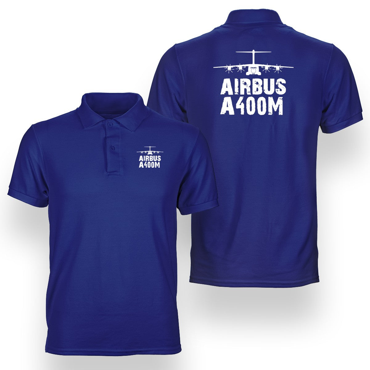 Airbus A400M & Plane Designed Double Side Polo T-Shirts