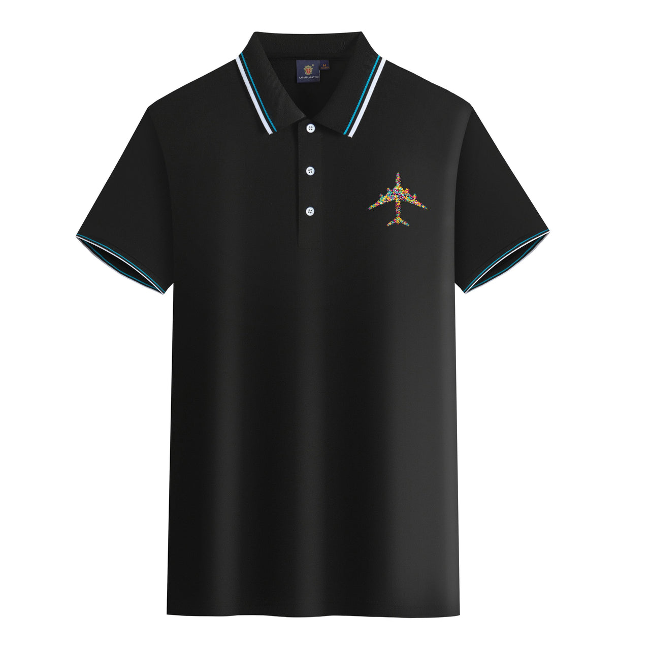 Colourful Airplane Designed Stylish Polo T-Shirts