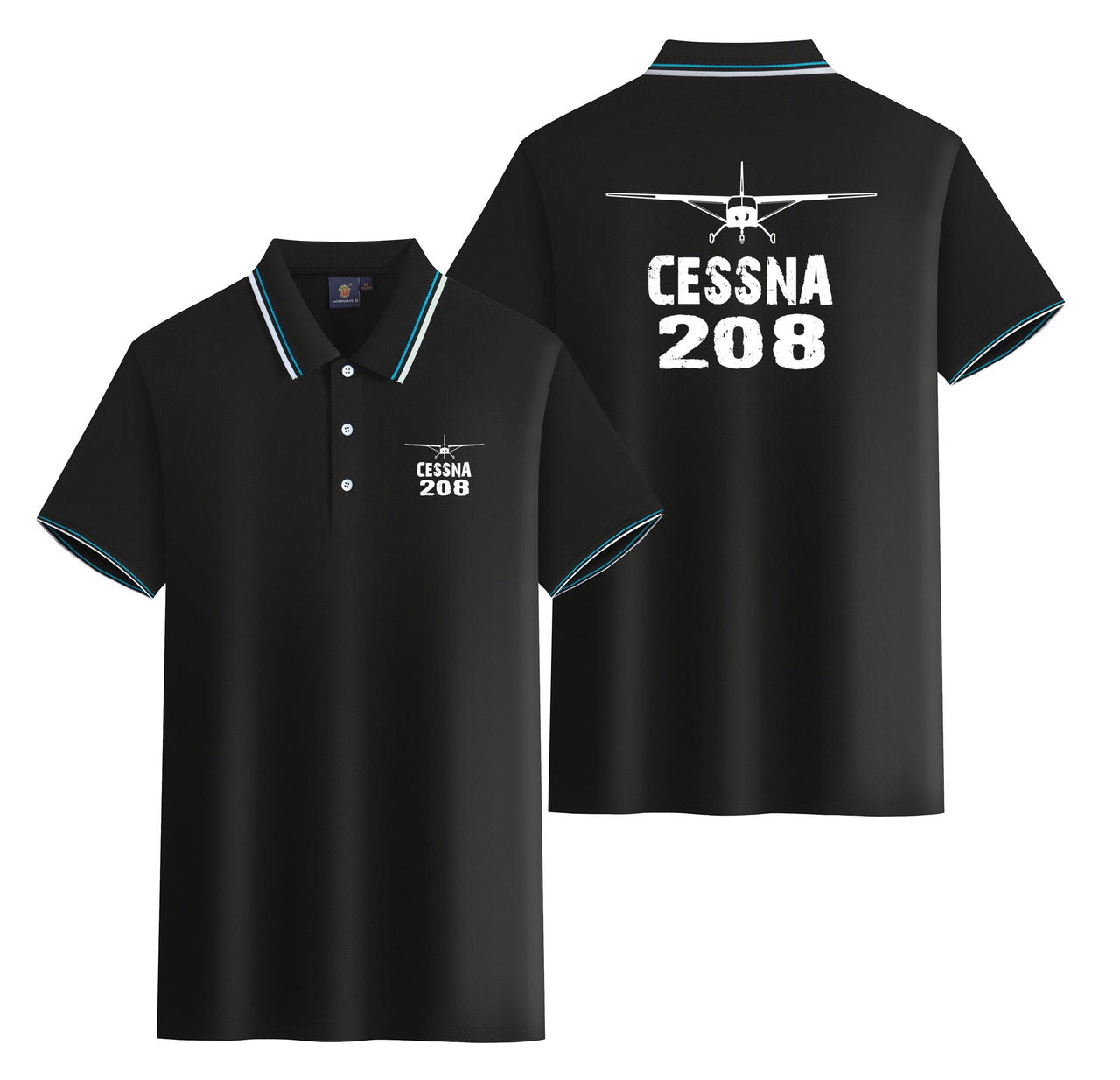 Cessna 208 & Plane Designed Stylish Polo T-Shirts (Double-Side)