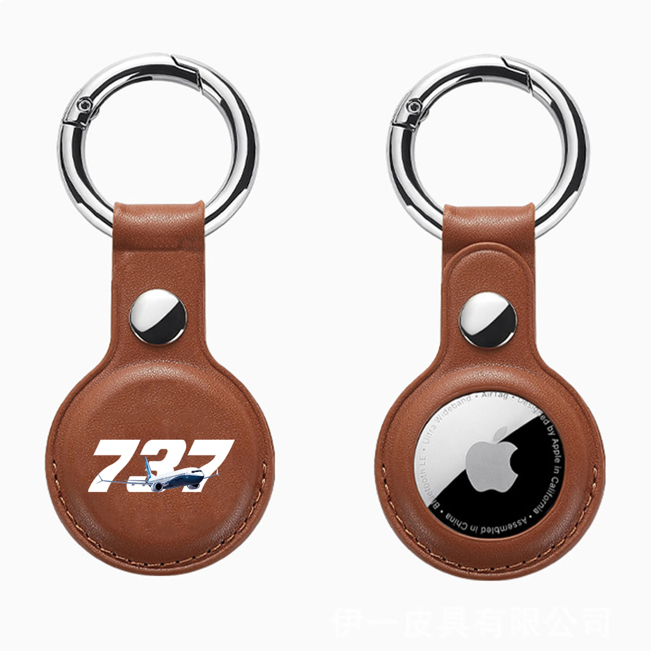 Super Boeing 737 Design Airtags Leather Cases