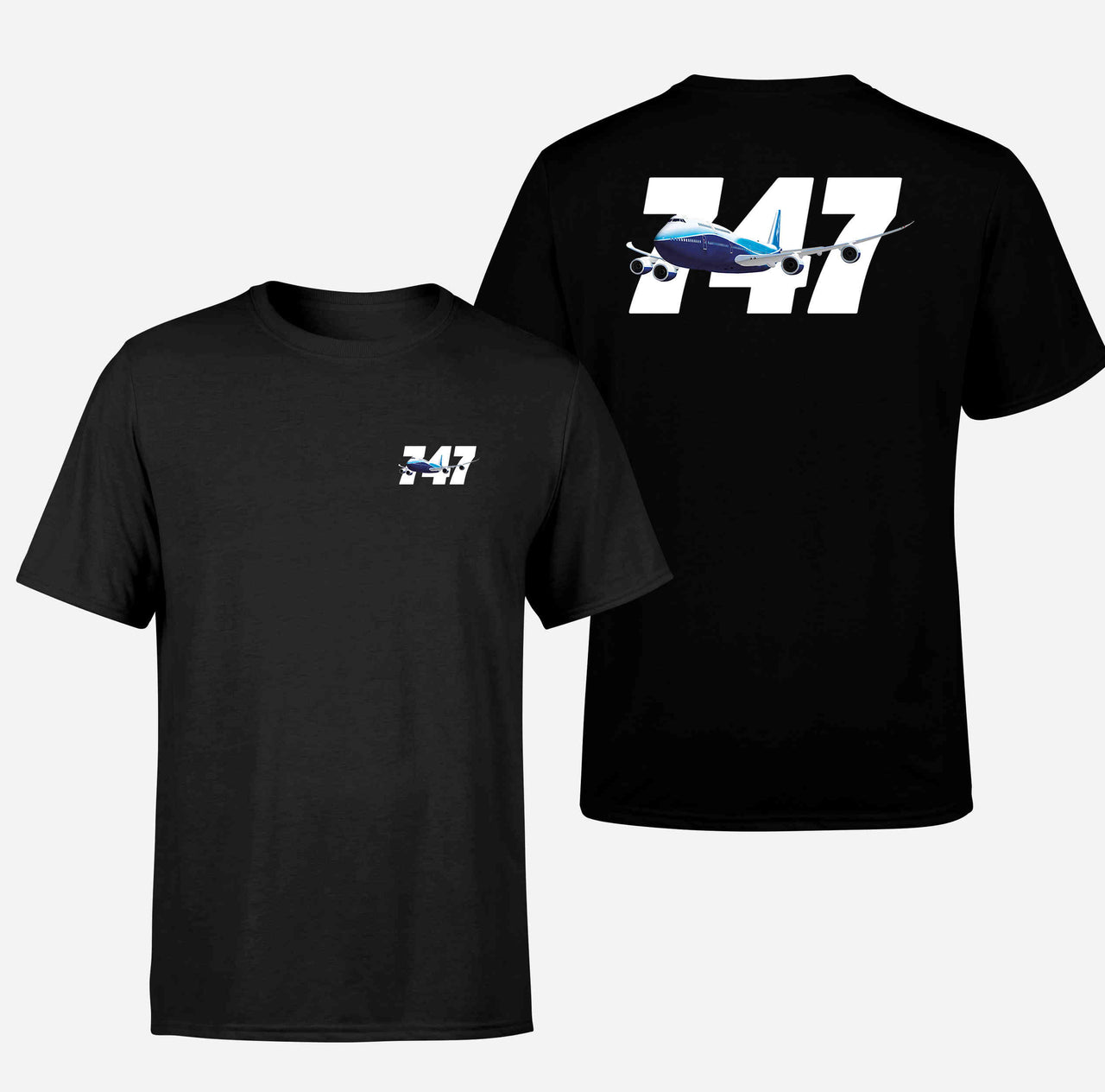 Super Boeing 747 Designed Double-Side T-Shirts