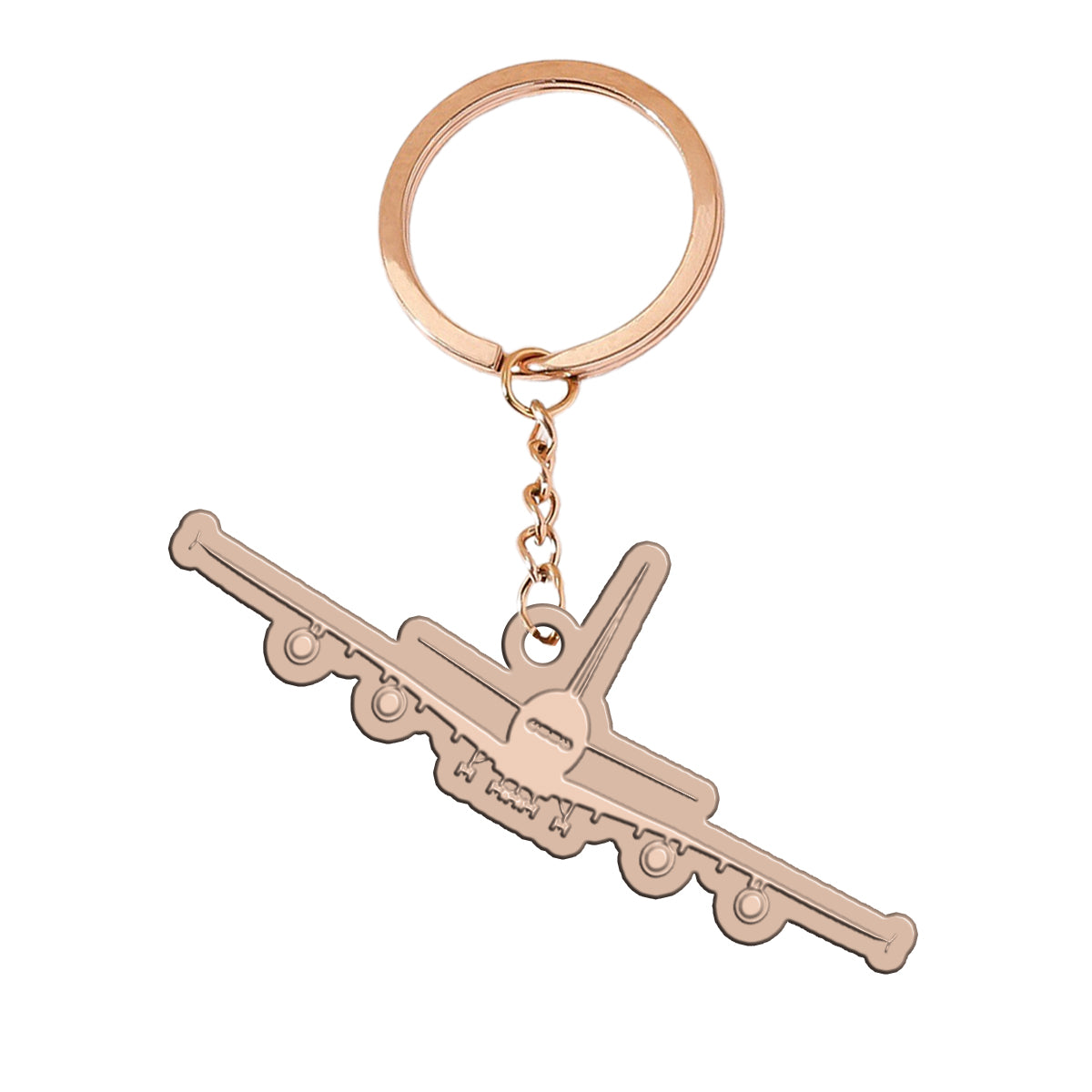 Airbus A380 Silhouette Designed Hollow Key Chains