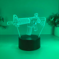 Thumbnail for 3D Submachine Gun Modeling Designed Night Lamp