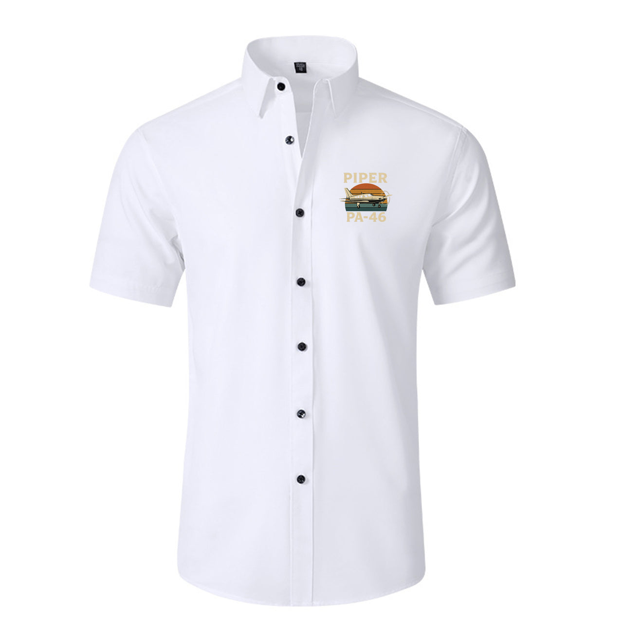 Retro Piper PA-46 Designed Short Sleeve Shirts