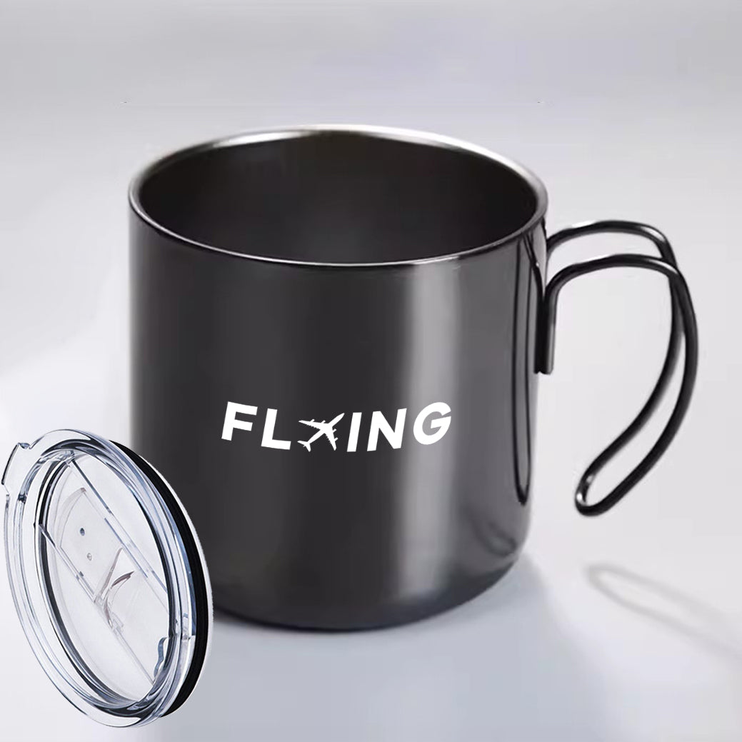 Flying Designed Stainless Steel Portable Mugs