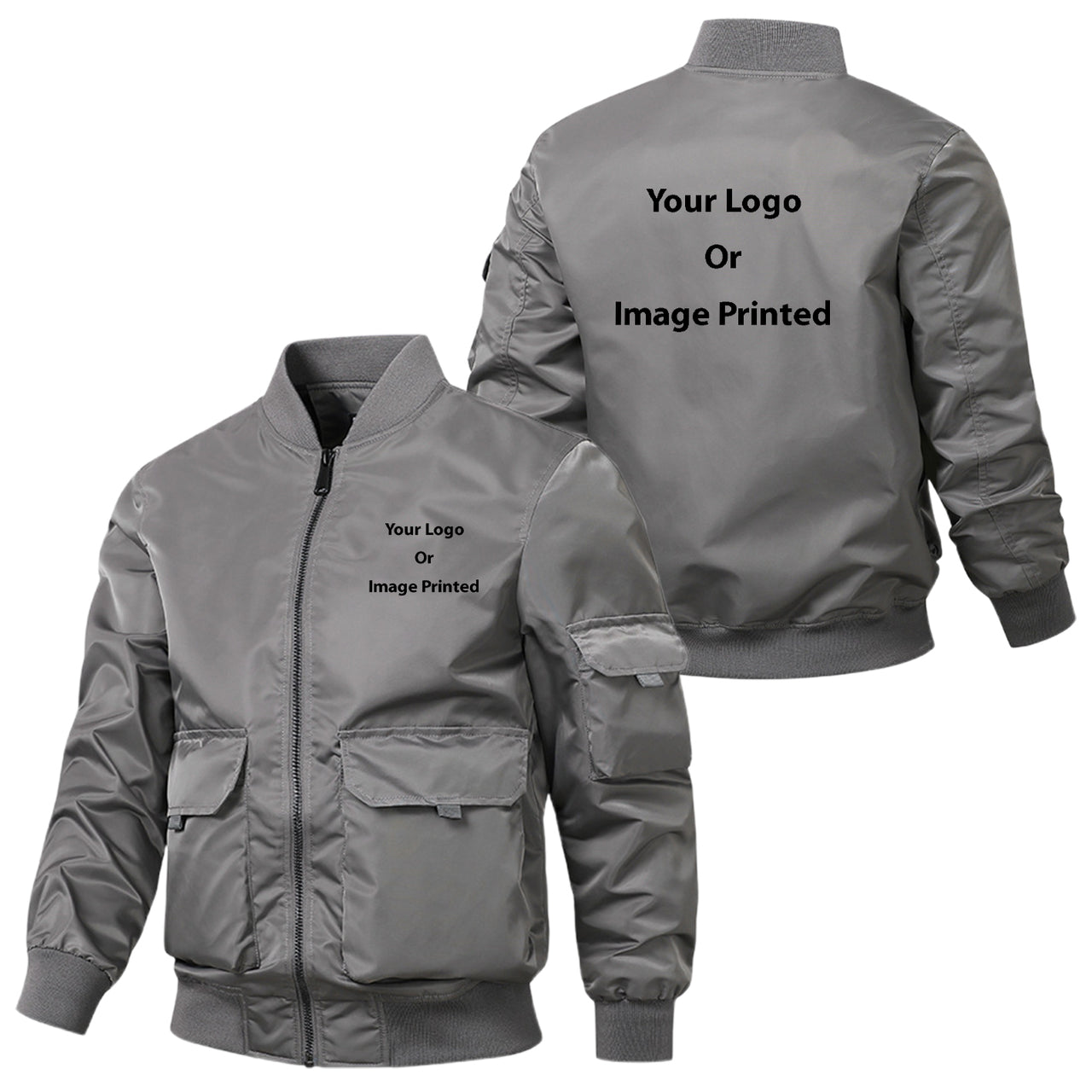 Custom Design Image Logo Designed American Workwear Pilot Jacket
