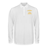 Thumbnail for Cleared For Takeoff Designed Long Sleeve Polo T-Shirts