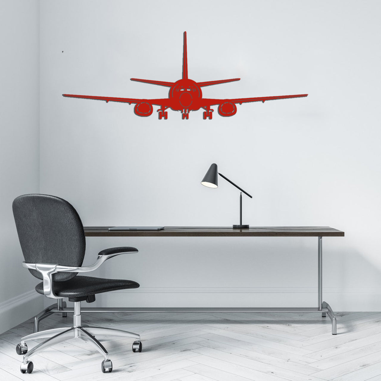 Boeing 737 Silhouette Designed Wall Metal Signs
