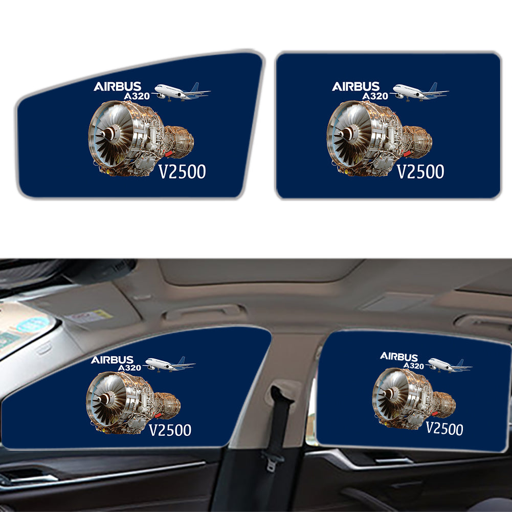 Airbus A320 & V2500 Engine Designed Car Sun Shade (Side window)