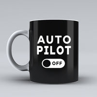 Thumbnail for Auto Pilot Off Designed Ceramic White Mugs