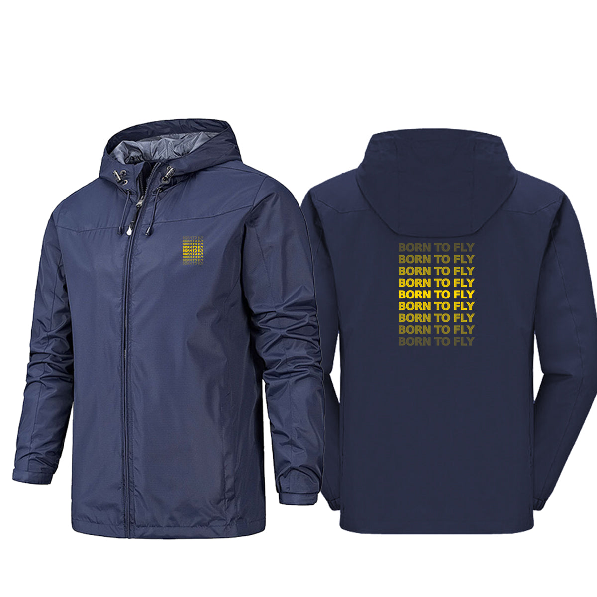 Born To Fly Opacity Designed Rain Jackets & Windbreakers