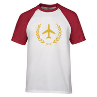 Thumbnail for Leaf & Airplane Designed Raglan T-Shirts
