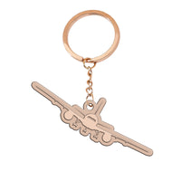 Thumbnail for Boeing 777 Silhouette Designed Hollow Key Chains
