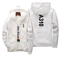 Thumbnail for A310 Text Designed Thin Windbreaker Jackets