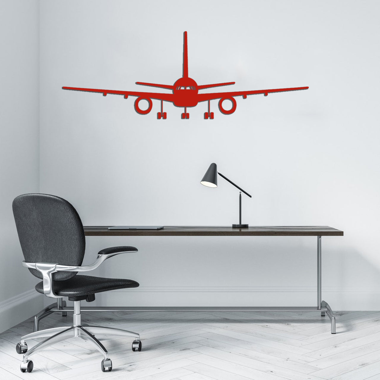 Boeing 757 Silhouette Designed Wall Metal Signs