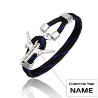 Thumbnail for (Edition 2) Super Quality Stylish Airplane Shape Bracelets Silver  (Mixed Colours)