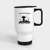 Thumbnail for Air Traffic Controllers - We Rule The Sky Designed Travel Mugs (With Holder)