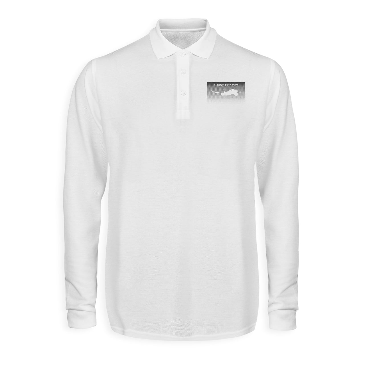 Airbus A350XWB & Dots Designed Long Sleeve Polo T-Shirts