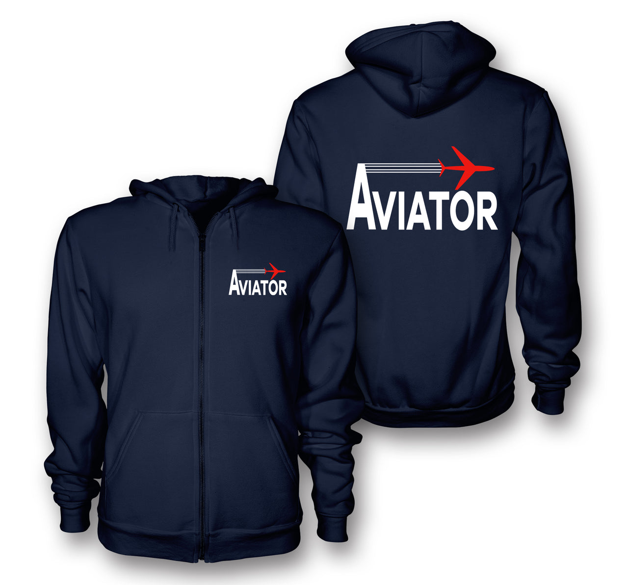 Aviator Designed Zipped Hoodies