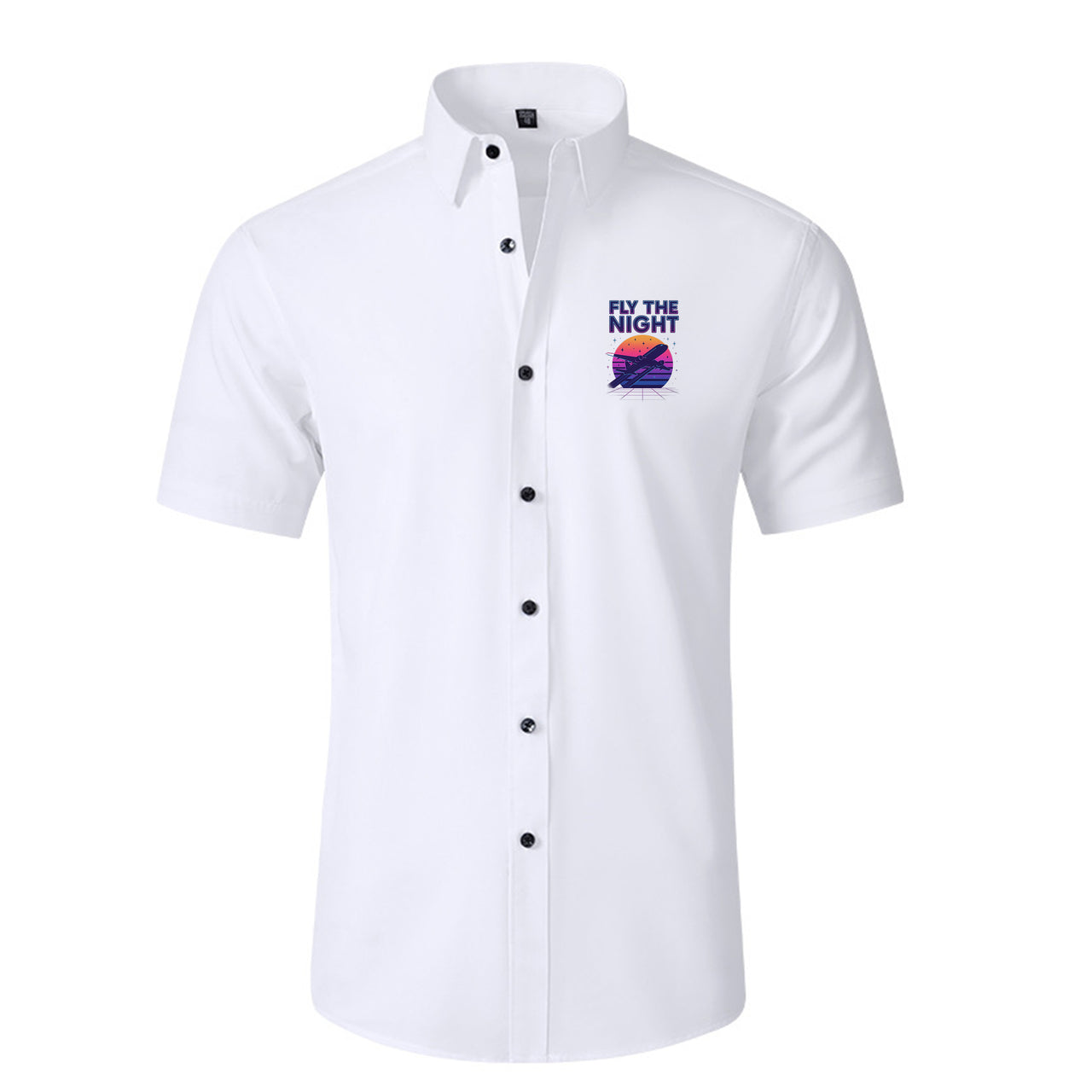 Fly The Night Designed Short Sleeve Shirts