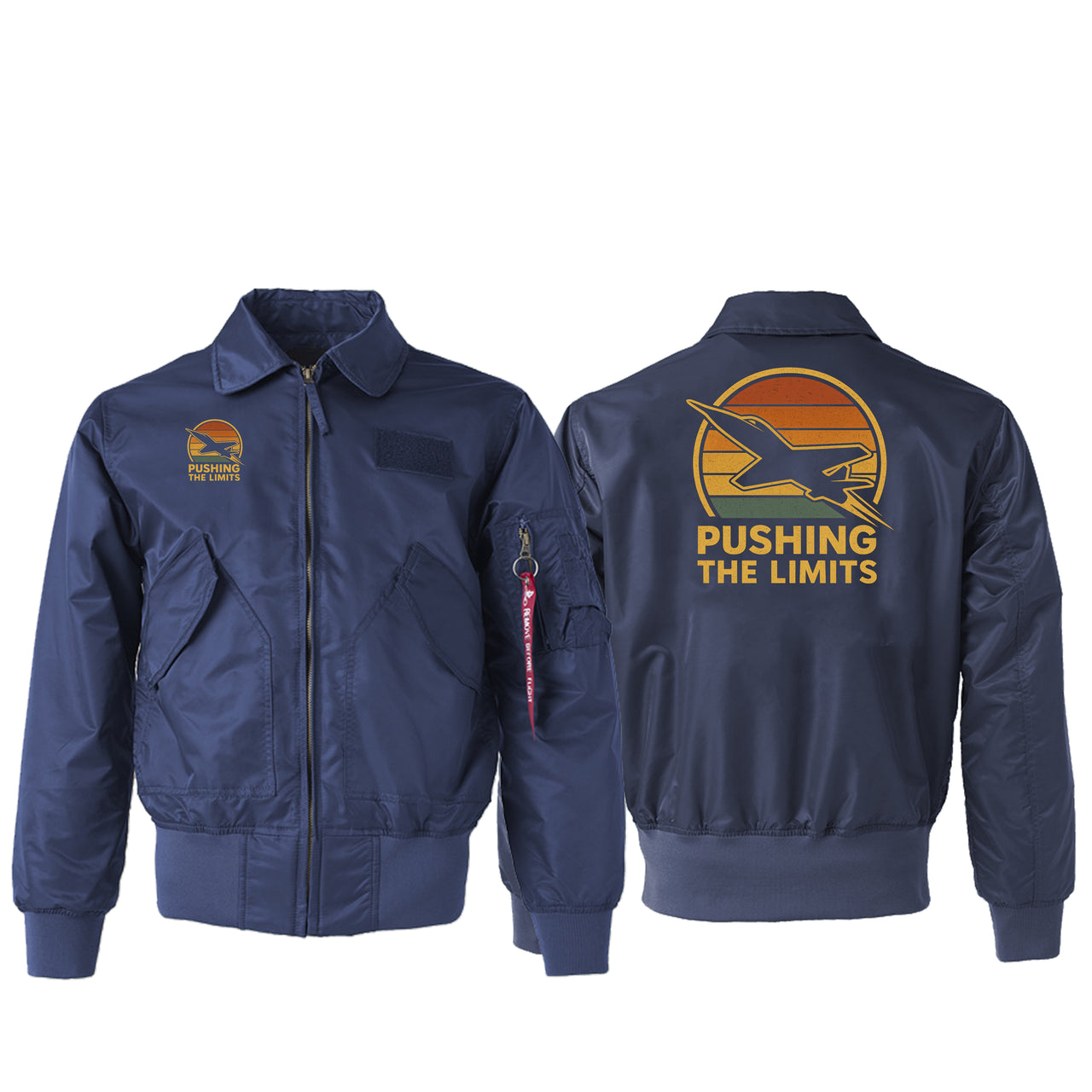 Pushing The Limits Retro Designed Embroidered Patch Attachable Jackets