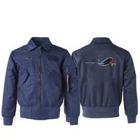 Thumbnail for Multicolor Airplane Designed Embroidered Patch Attachable Jackets