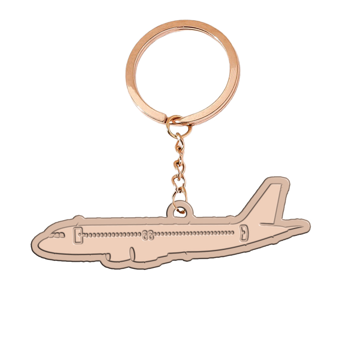 Airbus A320 Printed Designed Hollow Key Chains