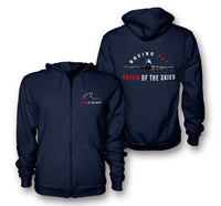 Thumbnail for Boeing 747 Queen of the Skies Designed Zipped Hoodies
